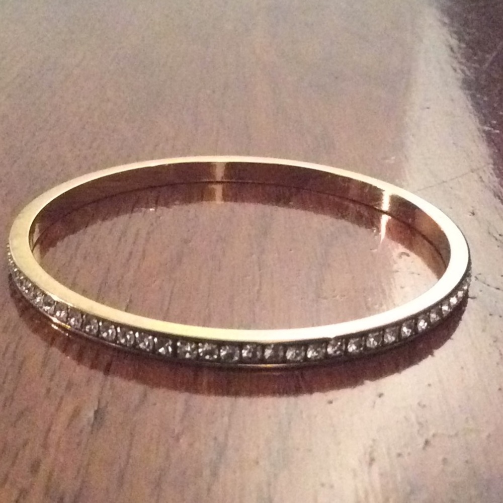 Swarovski Gold Plated Bangle Bracelet - Picture 2 of 5